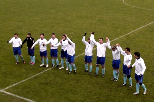 Poďakovanie našich hráčov svojim fanúšikom po zápase s Kočovcami 10.11.2012 (3:2)