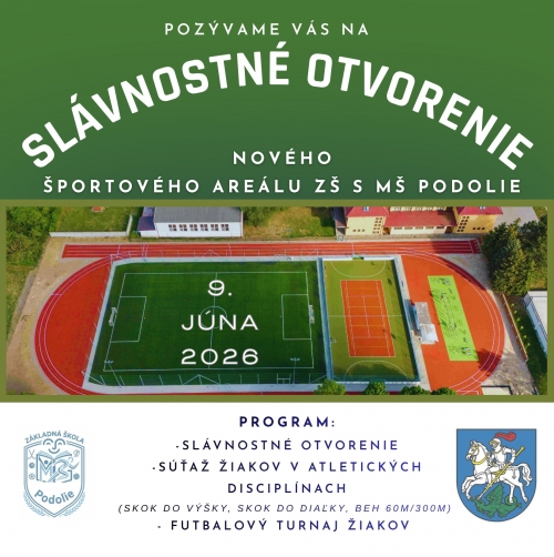 SLÁVNOSTNÉ OTVORENIE ŠPORTOVÉHO AREÁLU – fotografia 1