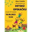 Pozývame deti a rodičov na "DETSKÚ OPEKAČKU" 18.8.2023