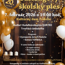 20. FAŠIANGOVÝ ŠKOLSKÝ PLES