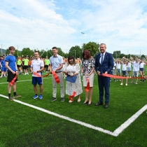 Slávnostné otvorenie športového areálu v ZŠ Podolie